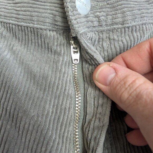 Carhartt WIP Misty Grey Corduroy Coventry Landon Pant Sz 38 x 30 NWT 1032297 - Picture 8 of 16